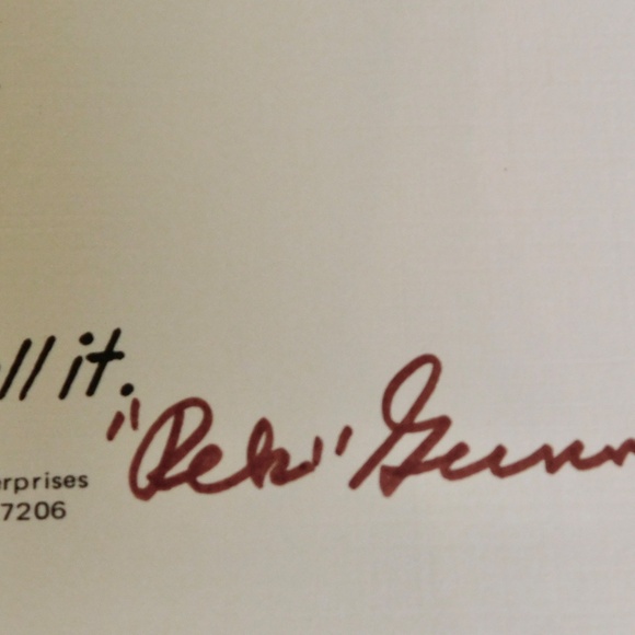 "Uncle Mo" Richard M. Pek Gunn RARE Signed Poem  Poet Laureate of Tennessee - Picture 4 of 4